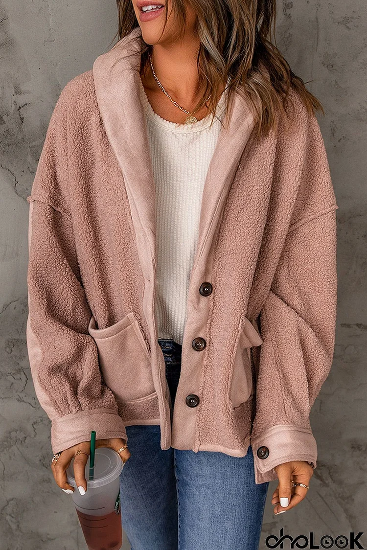 Suede Sherpa Loose Jacket