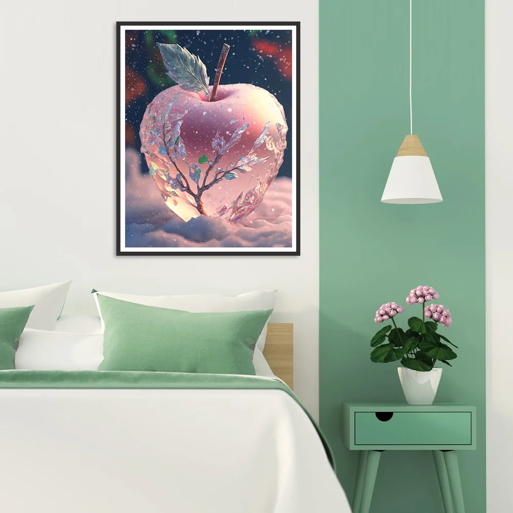 Diamond Painting - Full Round Drill - Snowflake Apple(Canvas|30*40cm)