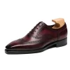 Classic Wingtips Mens Oxford Dress Shoes Genuine Leather