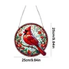 (US Only)Cardinal 2D Flat DIY Diamond Painting Set Diamond Art Pendant Home Wall Decor