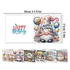 (US Only)6PCS DIY Birthday Wishes Diamond Art Greeting Cards Congratulations Cards & Gift