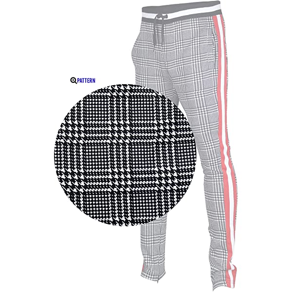 Screenshotbrand Mens Hip Hop Premium Slim Fit Track Pants - Athletic Jogger Bottom with Side Taping 6X-Large S41700-black