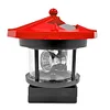 Lighthouse Solar LED Light Garden Fence Outdoor Beacon Rotating Beam Lamp