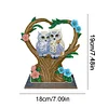 DIY Winter Owl Diamond Painting Ornaments（Single-Sided）