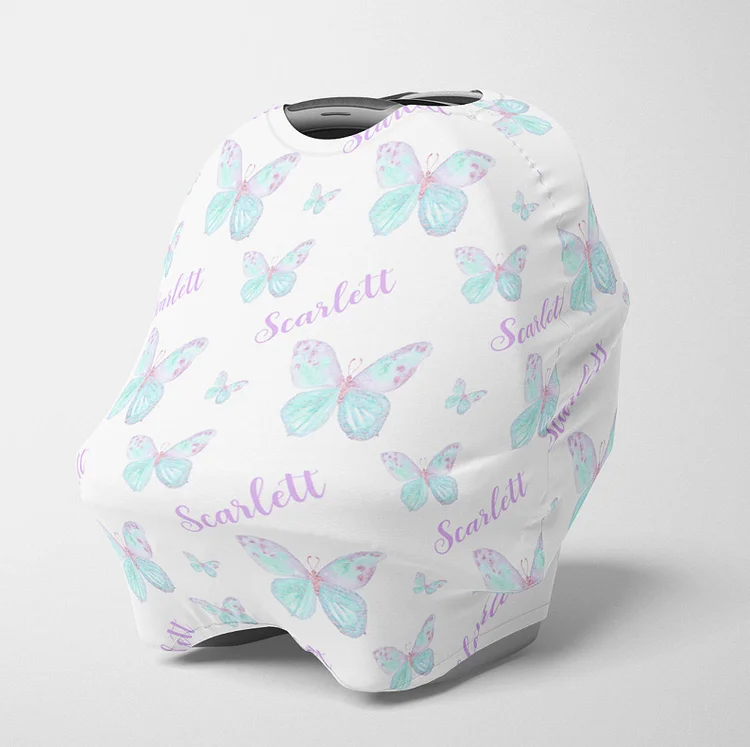 Personalized Baby Butterfly Car Seat Canopy| Canopyl119