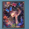(Limited Stock)Paint By Number - Oil Painting - Illustration Girl (40*50cm)、[Everydayedeals]