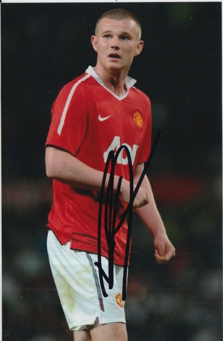 MANCHESTER UNITED HAND SIGNED RYAN TUNNICLIFFE 6X4 Photo Poster painting 3.