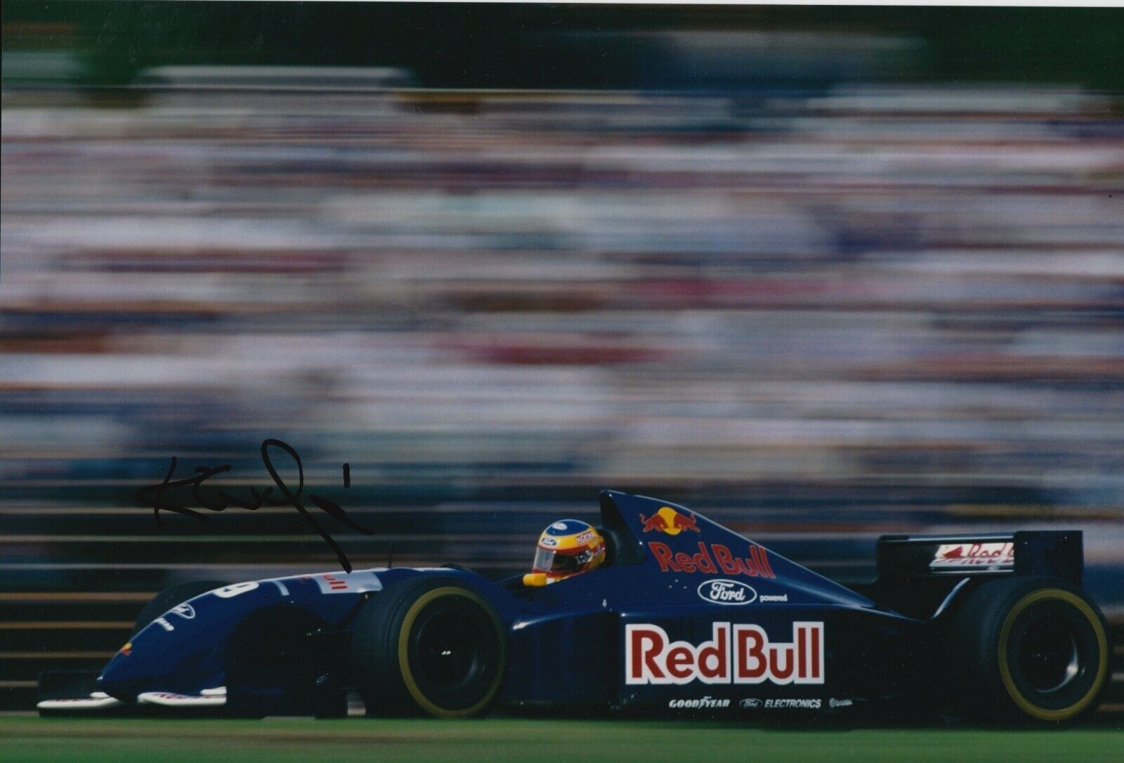 Karl Wendlinger Hand Signed 12x8 Photo Poster painting - Red Bull Sauber Ford - Formula 1 1.