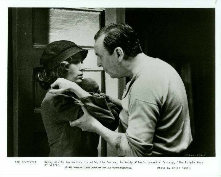 Mia Farrow Danny Aiello The Purple Rose of Cairo Original Press 8X10 Photo Poster painting