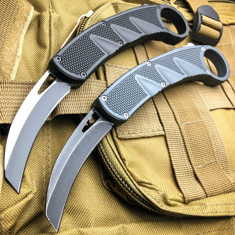 Raptor Claw Tactical Auto Karambit Dual Action OTF Knife