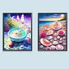 2pcs Diamond Painting -DIY Round Drill Place of Pearl