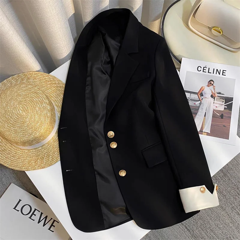 Toloer Toloer Spring Dress New Advanced Design Sense Blue Suit Jacket Female Korean Foreign Style Korean Version Casual Small Suit Female-Outfit Ideas