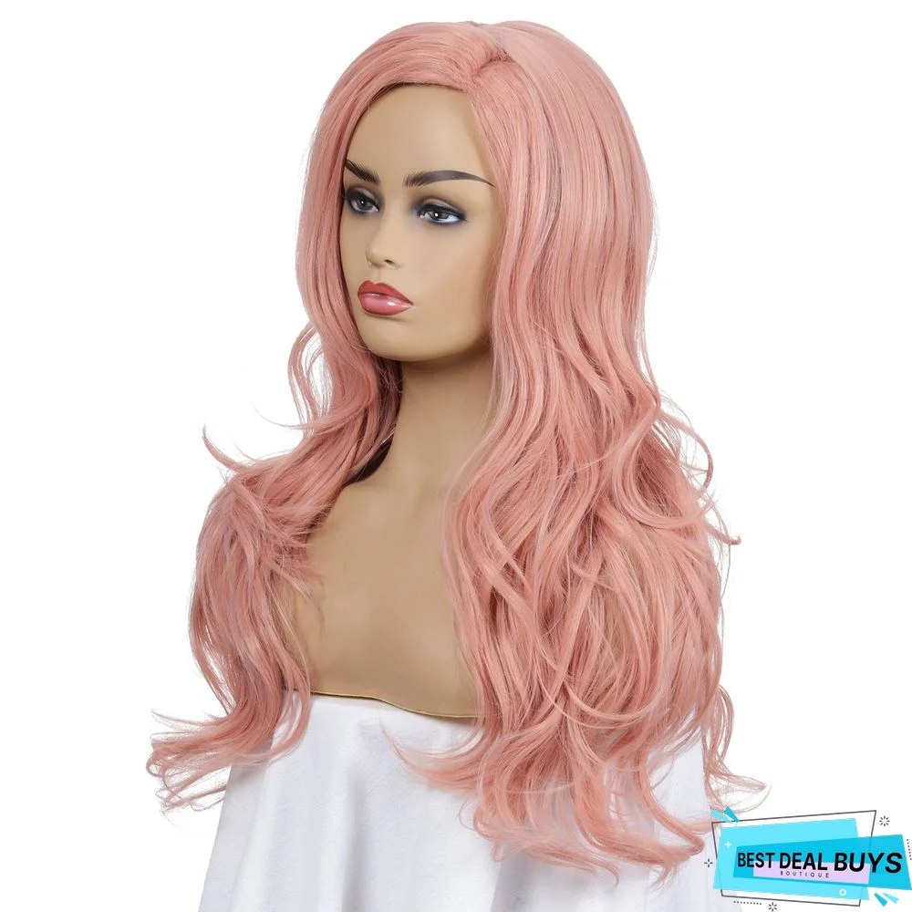 New Fashion Wig Women's Long Curly Hair Headgear Chemical Fiber Wig