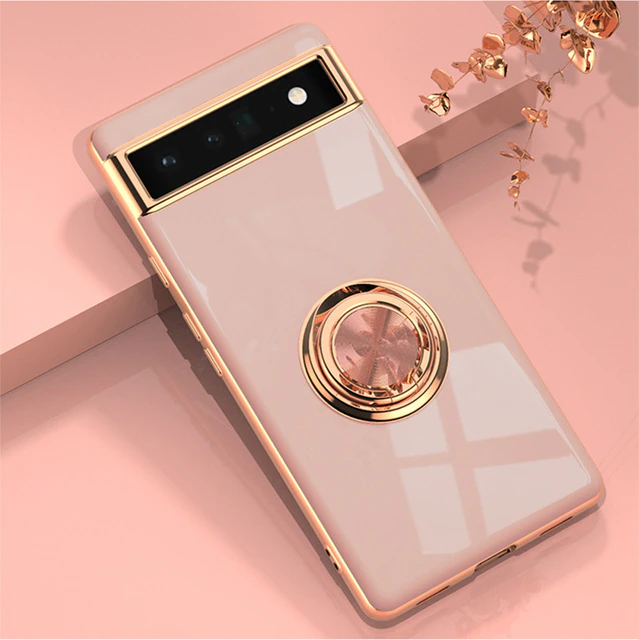 Electroplating Framework Silicon Ring TPU Phone Case