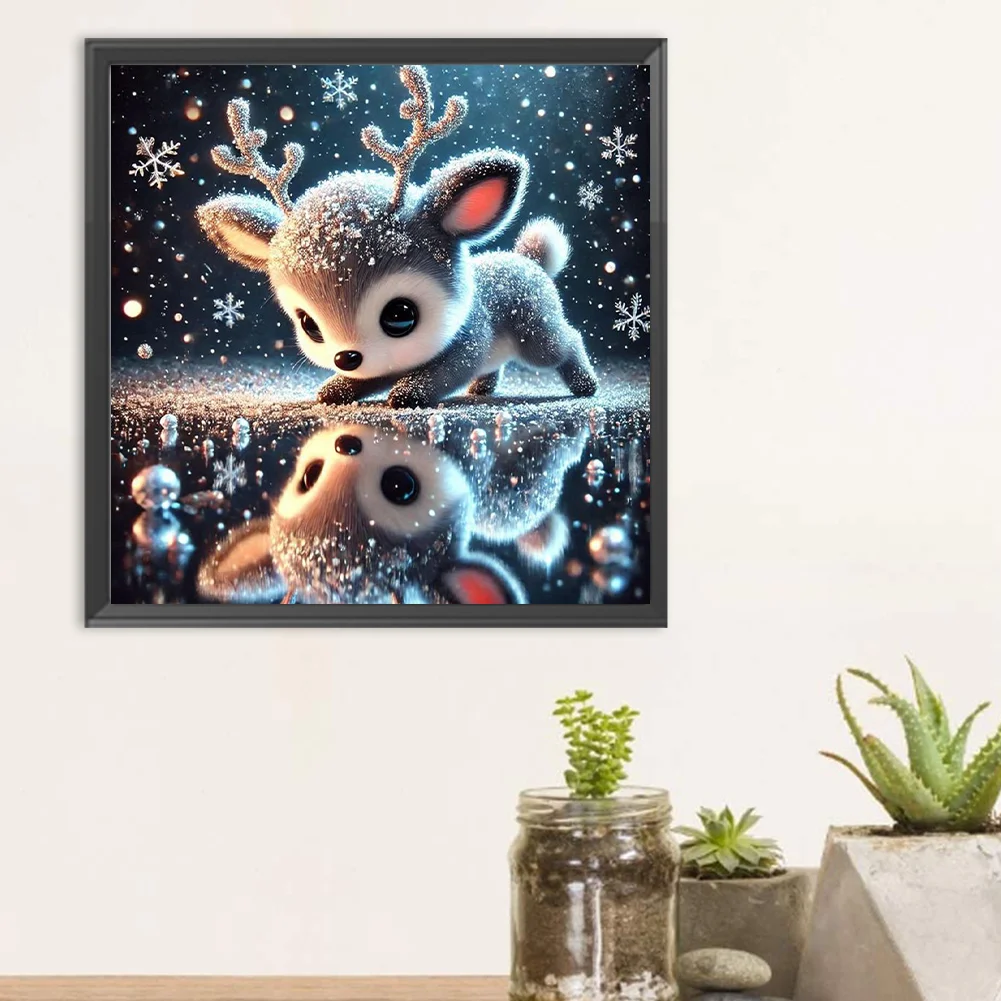Diamond Painting - Full Round Drill - Deer(Canvas|30*30cm)