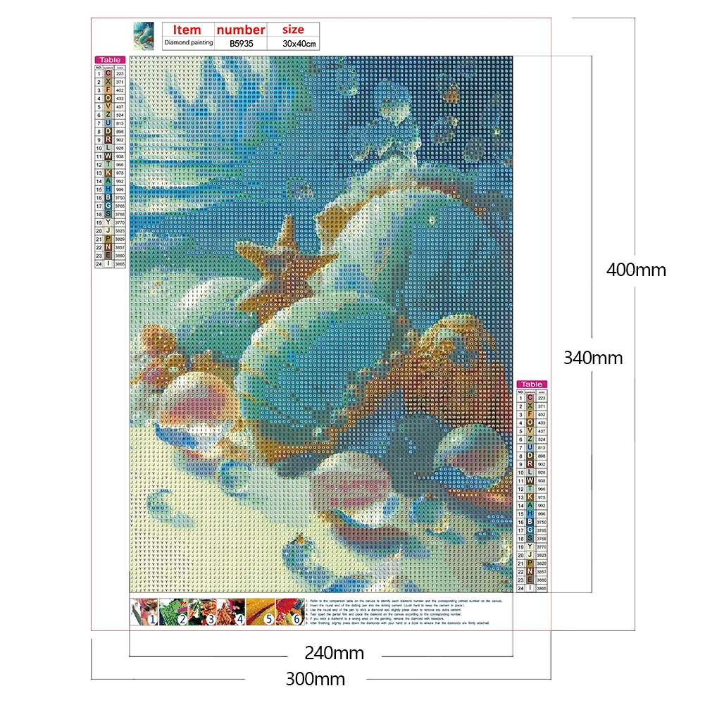 Diamond Painting - Full Round Drill - Beach(30*40cm)
