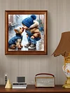 (US Only)Paint By Numbers Kit On Canvas DIY Oil Art Boy Dog Picture Home Decor40x40cm