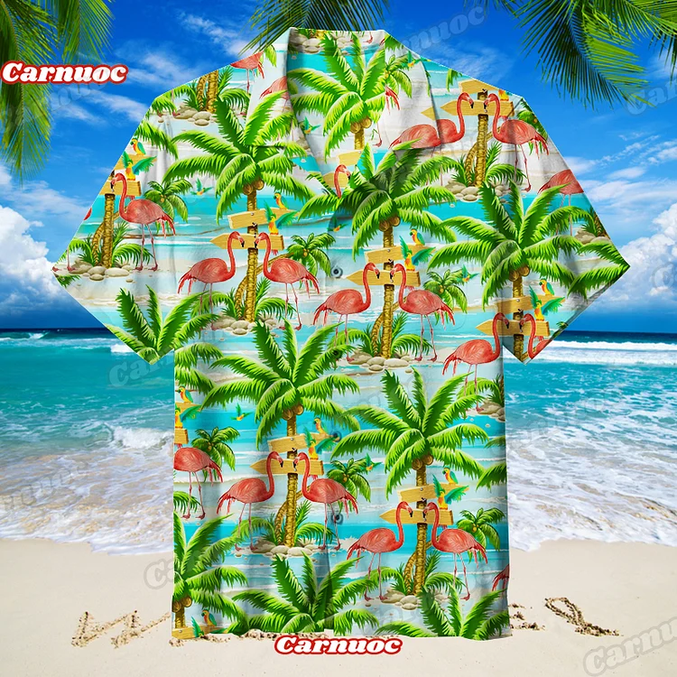 Flamingos | Unisex Hawaiian Shirt