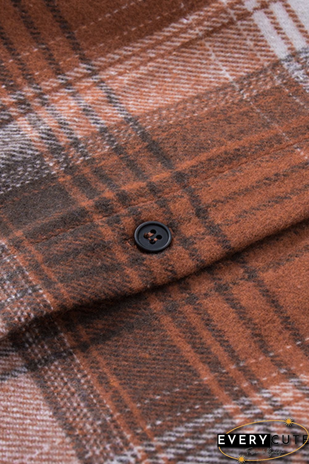 Plaid Long Sleeve Shirt with Pocket