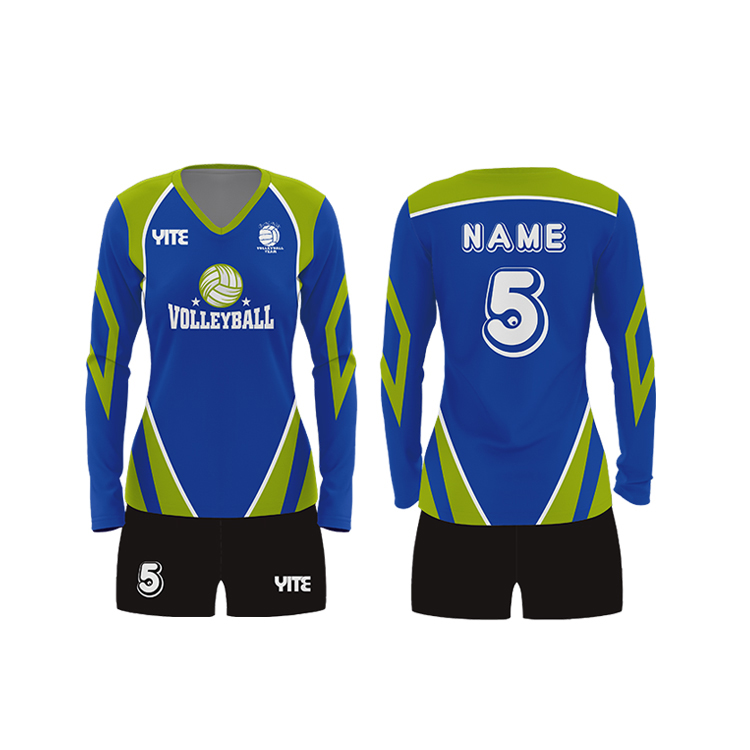 YITE 2021 Long Sleeve Volleyball Jersey Volleyball Team Jersey