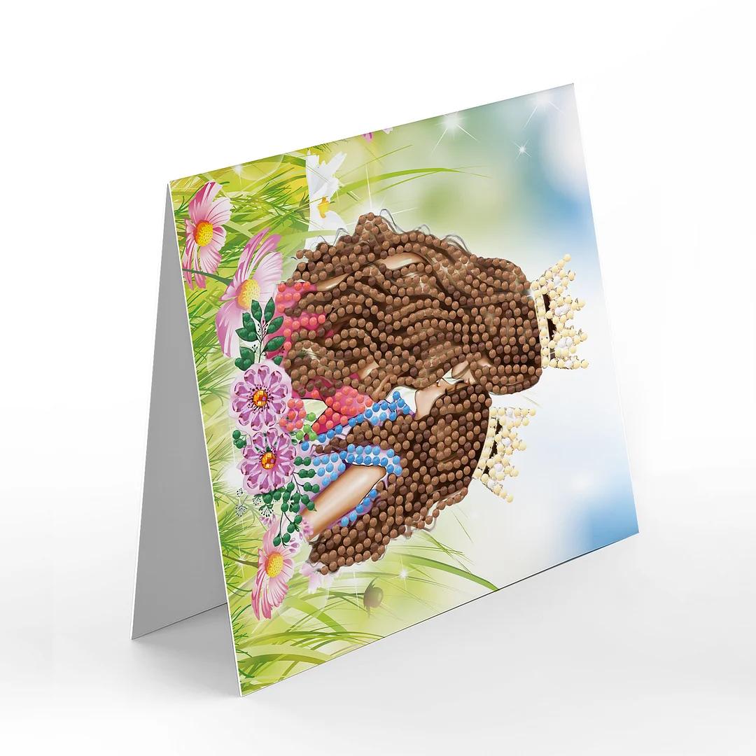 12pcs DIY Diamond Painting Greeting Cards Mosaic Birthday Postcard(15*15cm)