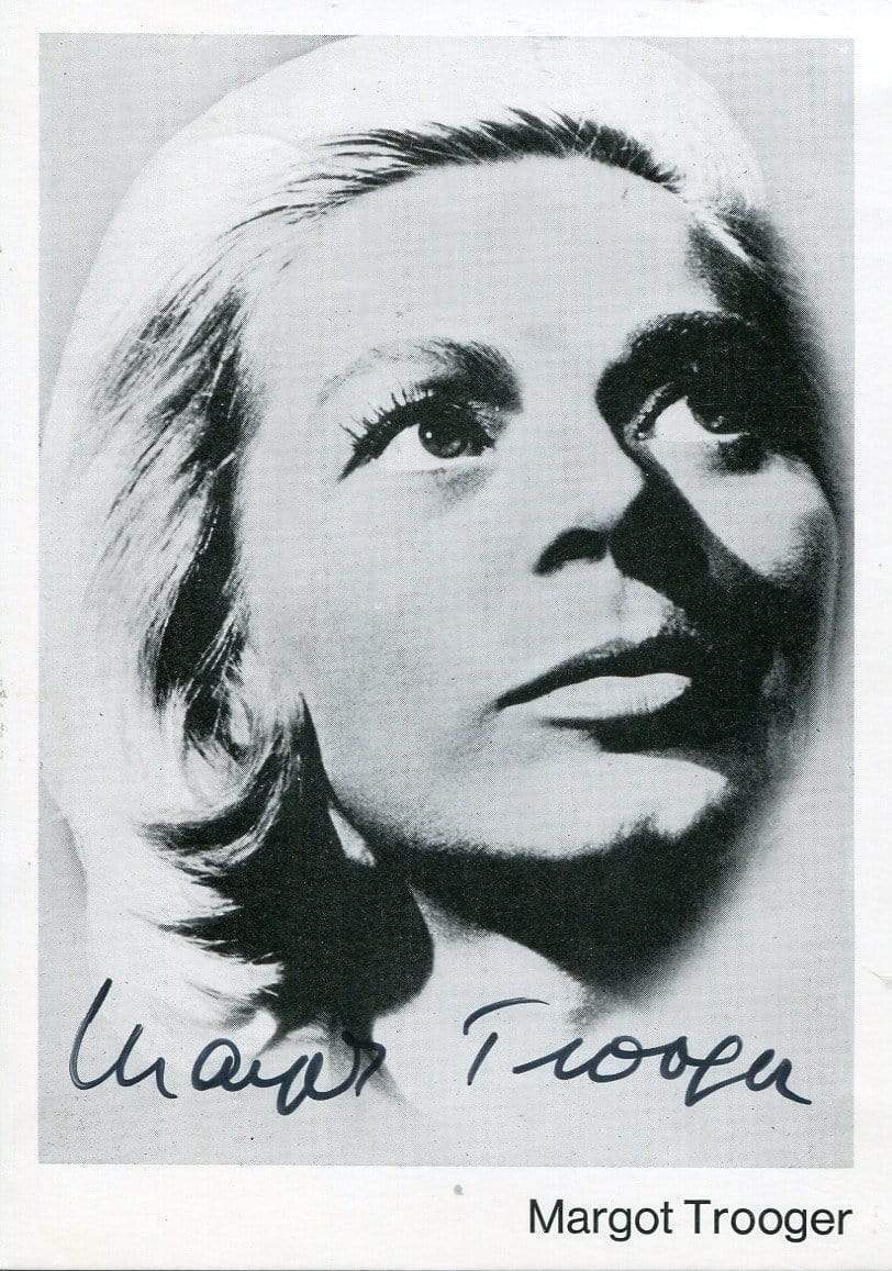 Margot Trooger (+) autograph German FILM ACTRESS, signed Photo Poster painting