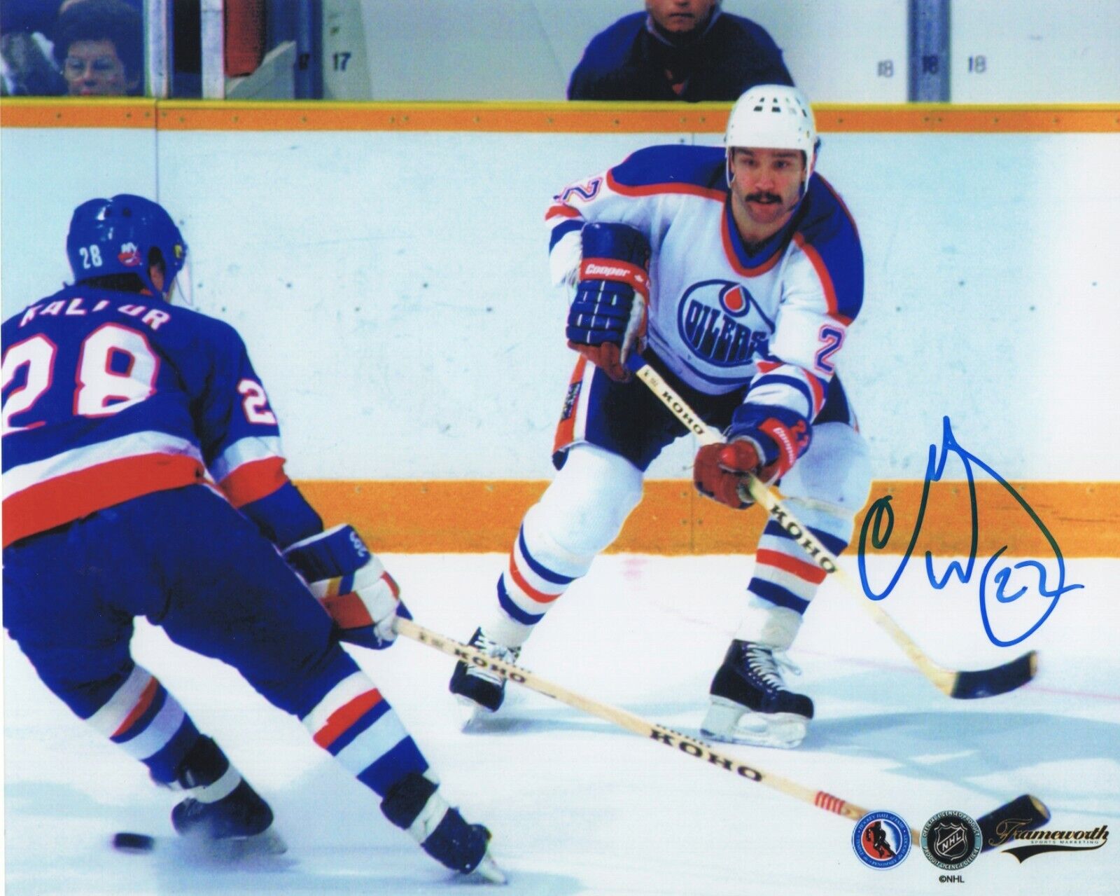 CHARLIE HUDDY SIGNED AUTOGRAPH EDMONTON OILERS 8X10 Photo Poster painting EXACT PROOF