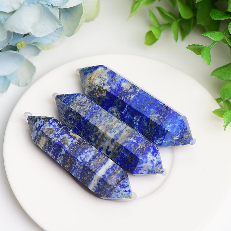 2.8" Lapis Double Terminated Crystal Points Towers