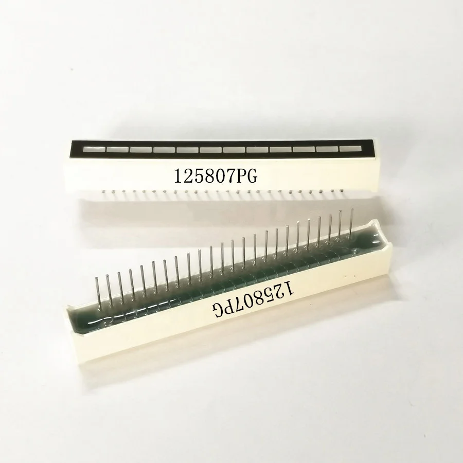 12 Segments Bar graph LED Digital Display Tube Digital LED Light Bar 12 Grid Light Indicator Bar 58*7 LED Column Light