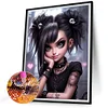 Diamond Painting-DIY Full Round Drill Cute Pet Girl