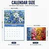 2027 New DIY Diamond Painting Flower Wall Calendar Kit 12-Month Flip Calendar Design Home Decor