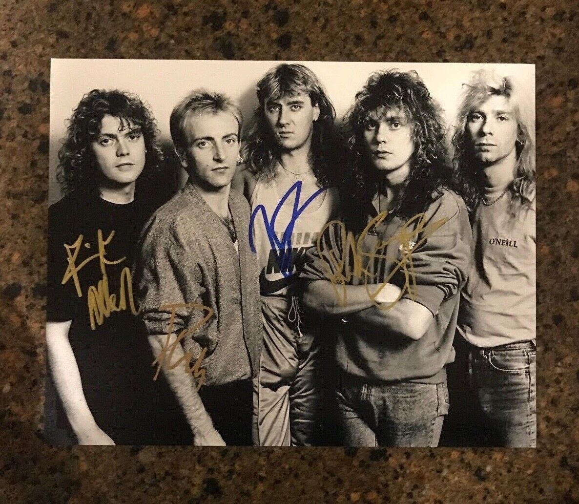 * DEF LEPPARD * signed autographed 11x14 Photo Poster painting * ELLIOTT, ALLEN + 2 * PROOF * 3