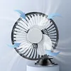 USB Single Head Car Fan 12V/24V with Suction Cup Windshield Desk Fan Auto Cooler