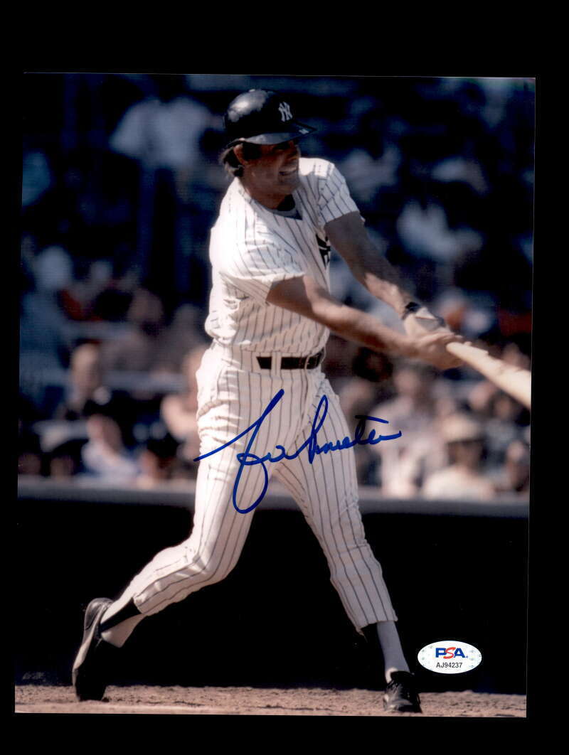 Lou Pinella PSA DNA Coa Signed 8x10 Photo Poster painting Yankees Autograph