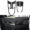 NVCNX Real Carbon Fiber Accessories for Hyundai Elantra 2017 2018 Car Thick Overlay Door Panel Cover Interior Trim Soft Sticker Decal 4PCs