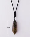 Natural Amethyst Hexagonal Prism Pendant | Pendulum Necklace: Encounter Mystery and Romance