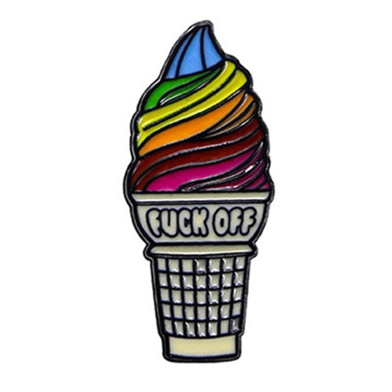Cartoon Style Ice Cream Alloy Women’s Brooches