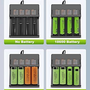 18650 Battery Charger 4 Bay
