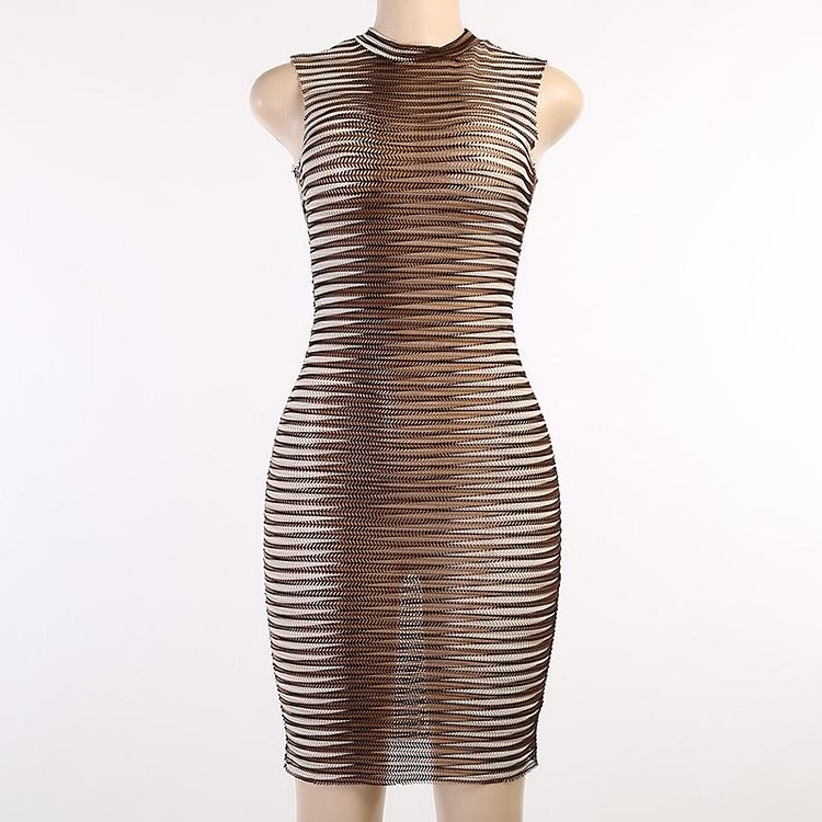 Promsstyle Sleeveless ruched bodycon mini dress Prom Dress 2023