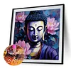 Buddha Statue - runder Bohrer Diamantmalerei - 40*40cm