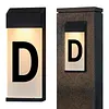 Solar Lighted House Numbers Luminous Outside Address Sign Smart Sensor Automatic LED Illumination Lamp Auto On/Off Villa Courtyard Number Plate Light Outdoor Doorplate Number Indicator