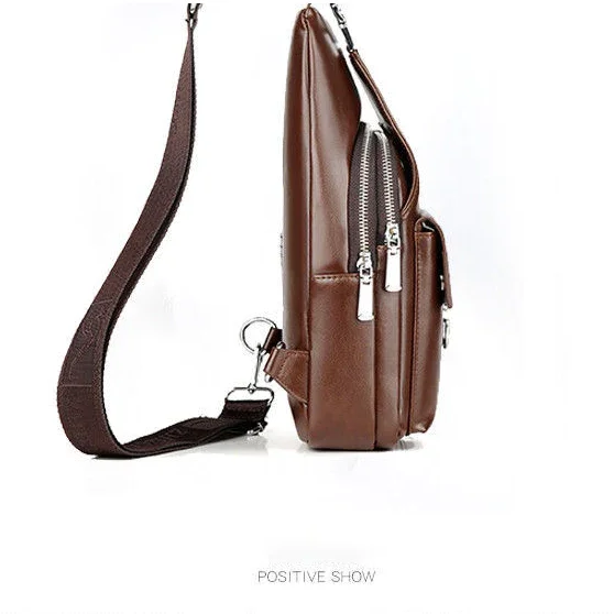 Chest Bag, Wallet, Fashion, Leisure, One Shoulder Leather Bag, Messenger bag