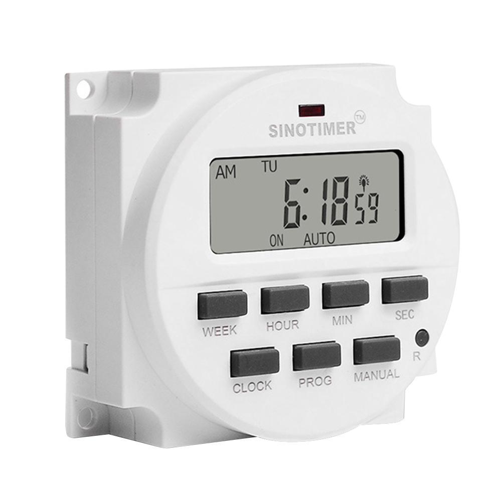 

7 Days Programmable Timer Switch Weekly Digital Countdown Relay (200-250V), 501 Original