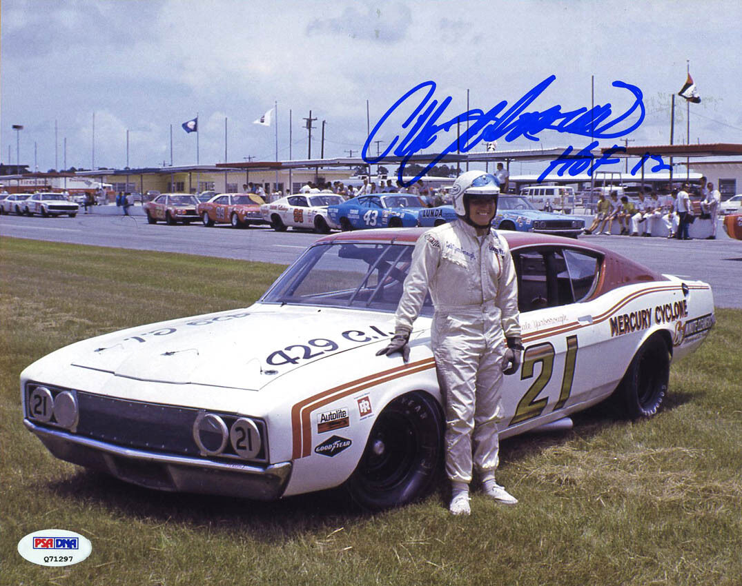 Cale Yarborough SIGNED 8x10 Photo Poster painting + HOF 12 NASCAR LEGEND PSA/DNA AUTOGRAPHED