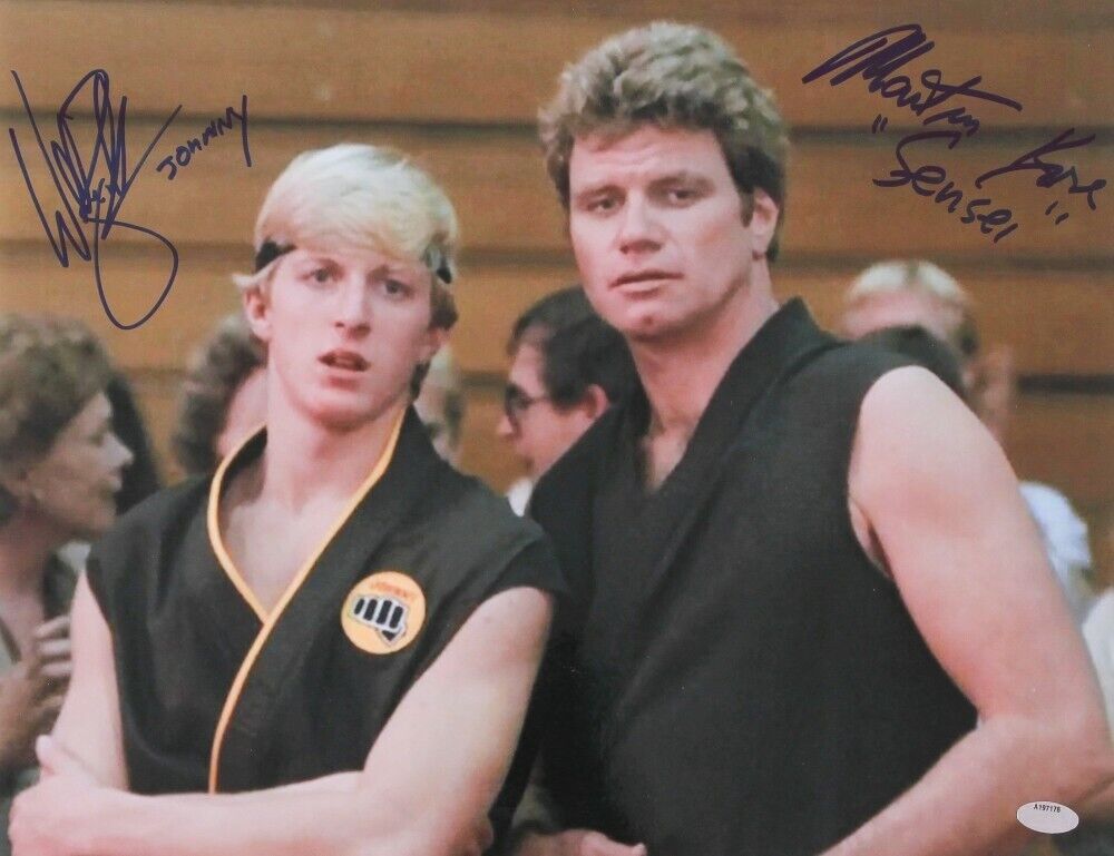 The Karate Kid Cast x 2 Martin Kove & Zabka 8 x 10 Autographed Photo Poster painting (Repro 11)