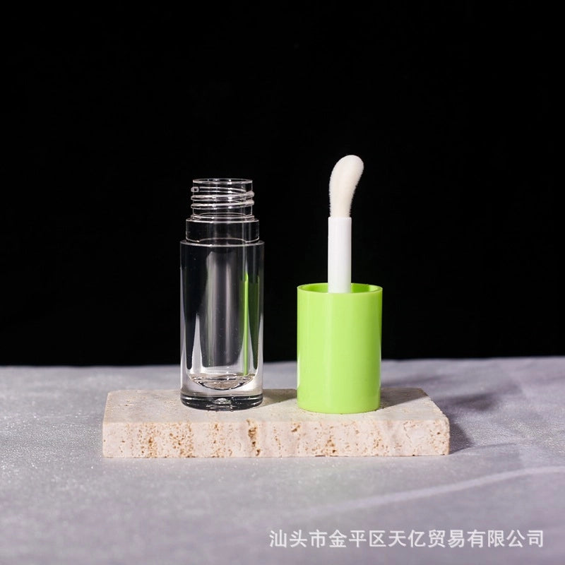 In Stock Free Shipping 6ML Large Capacity Lip Gloss Sub-bottle Lip Glaze Empty Tube Large Brush Head Concealer Round Tube Cosmetic Packaging Material