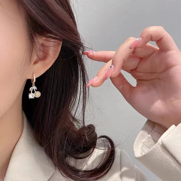 Zircon Cherry Earrings