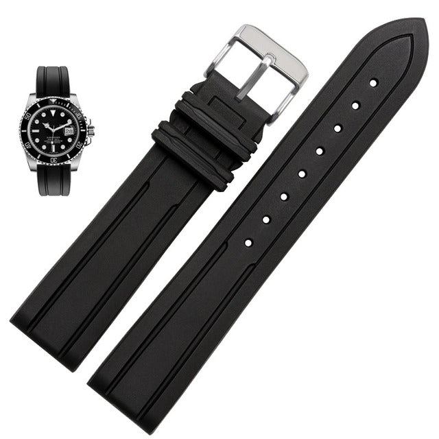 FKM Rubber Waffle Watch Strap San Martin Watch san martin watchSan Martin Watch