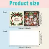 (US Only)6PCS DIY Xmas Diamond Art Greeting Cards Congratulations Cards & Gifts (Snowman)