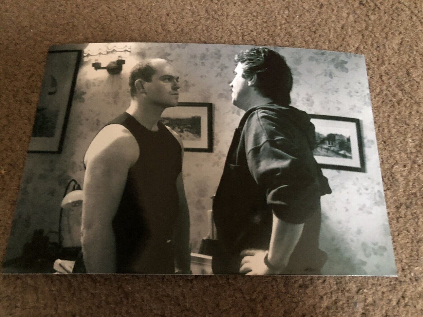 MICHAEL MELIA & ROSS KEMP (EASTENDERS) UNSIGNED Photo Poster painting- 6x4”